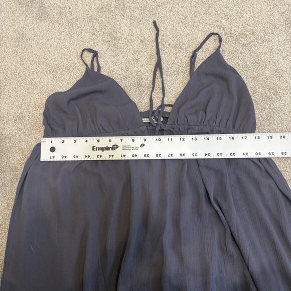 Rhea L/XL  Princess flowy strappy maxi dress Peppercorn D1 2346 - Picture 3 of 10